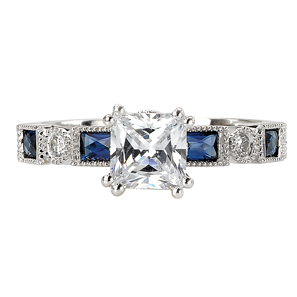 Sapphire and Diamond Semi-Mount Ring Image 4 Malak Jewelers Charlotte, NC