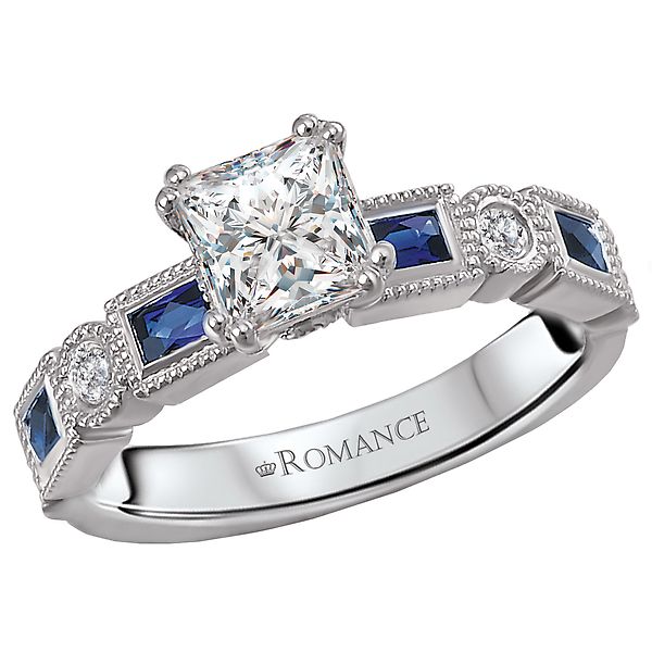 Sapphire and Diamond Semi-Mount Ring Armentor Jewelers New Iberia, LA