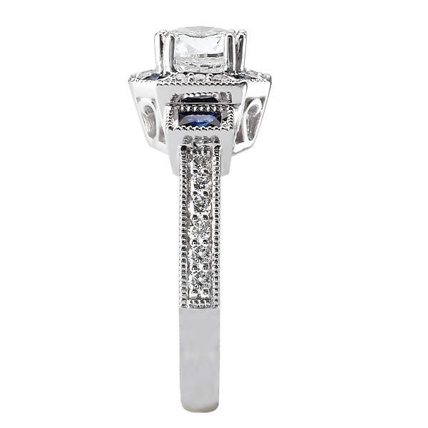 Sapphire and Diamond Semi-Mount Ring Image 3 Armentor Jewelers New Iberia, LA