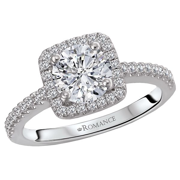 Halo Semi-Mount Diamond Ring Malak Jewelers Charlotte, NC
