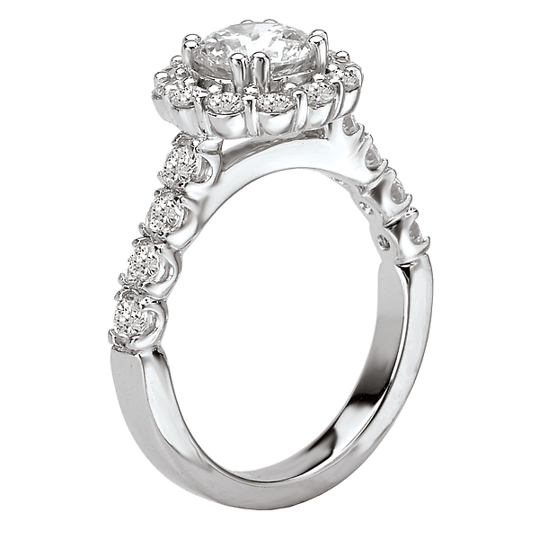 Halo Semi-Mount Diamond Ring Image 2 The Hills Jewelry LLC Worthington, OH