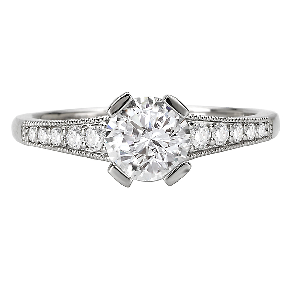 Vintage Semi-Mount Diamond Ring Image 4 The Hills Jewelry LLC Worthington, OH