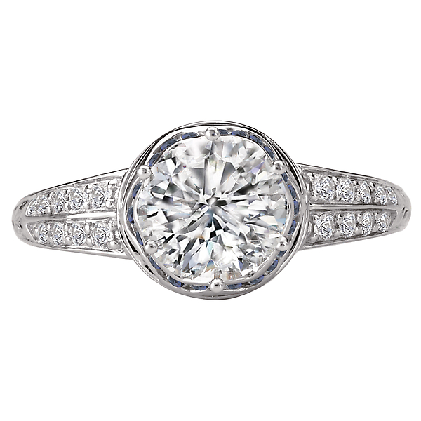 Sapphire and Diamond Semi-Mount Ring Image 4 J. Schrecker Jewelry Hopkinsville, KY