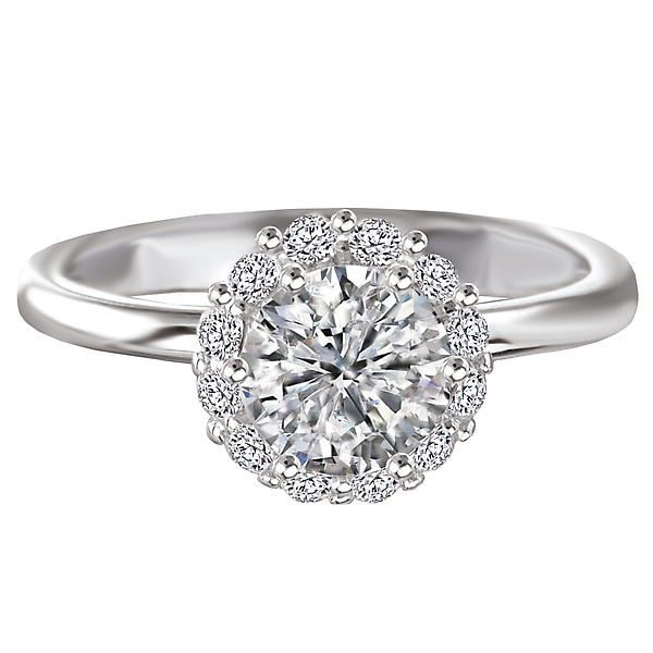 Halo Semi-Mount Diamond Ring Image 4 Glatz Jewelry Aliquippa, PA