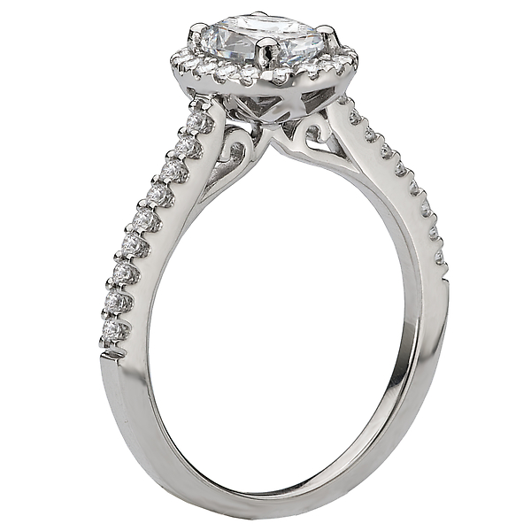 Halo Semi-Mount Diamond Ring Image 2 Puckett's Fine Jewelry Benton, KY