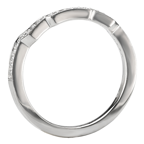Curved Wedding Band Image 2 J. Schrecker Jewelry Hopkinsville, KY