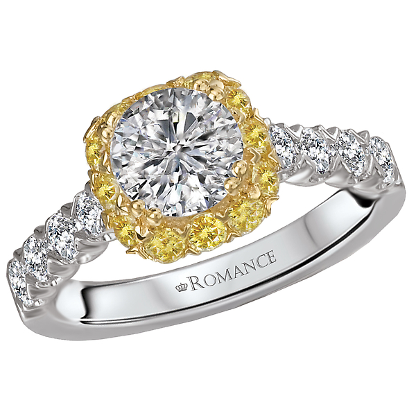 Two Tone Semi-Mount Diamond Ring J. Schrecker Jewelry Hopkinsville, KY