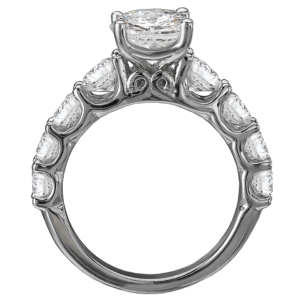 Classic Semi-Mount Diamond Ring Image 2 Malak Jewelers Charlotte, NC