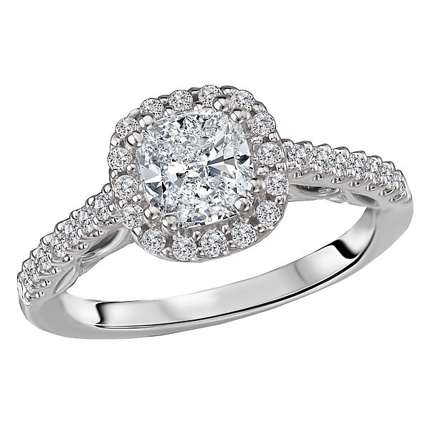 Halo Semi-Mount Diamond Ring James Gattas Jewelers Memphis, TN