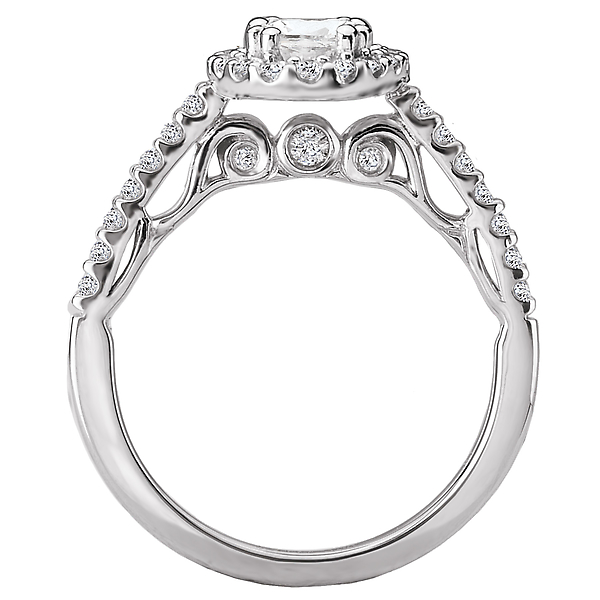 Halo Semi-Mount Diamond Ring Image 2 The Hills Jewelry LLC Worthington, OH