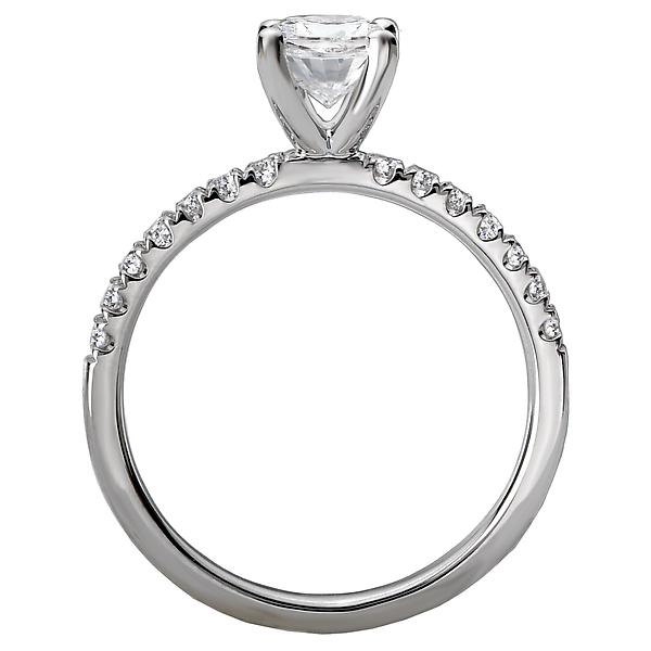 Diamond Semi-mount Engagement Ring Image 2 Chandlee Jewelers Athens, GA