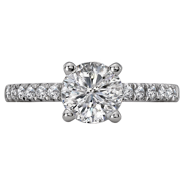 Diamond Semi-mount Engagement Ring Image 4 Chandlee Jewelers Athens, GA