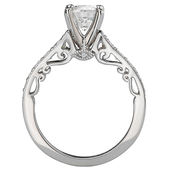 Peg Head Semi-Mount Diamond Ring Image 2 Armentor Jewelers New Iberia, LA