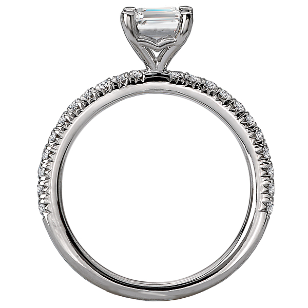 Peg Head Semi-Mount Diamond Ring Image 2 Chandlee Jewelers Athens, GA