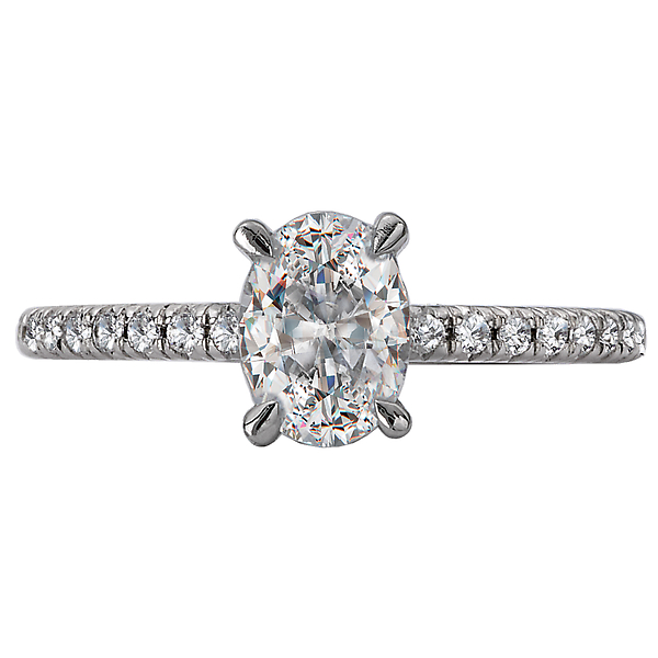 Peg Head Semi-Mount Diamond Ring Image 4 The Hills Jewelry LLC Worthington, OH
