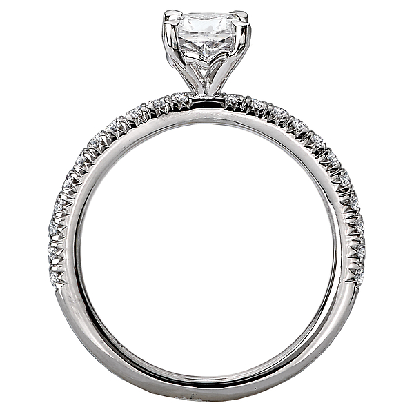 Peg Head Semi-Mount Diamond Ring Image 2 James Gattas Jewelers Memphis, TN