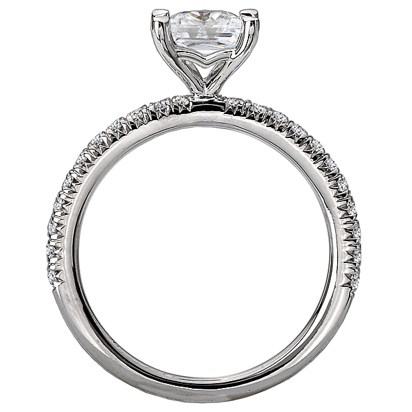 Peg Head Semi-Mount Diamond Ring Image 2 Armentor Jewelers New Iberia, LA