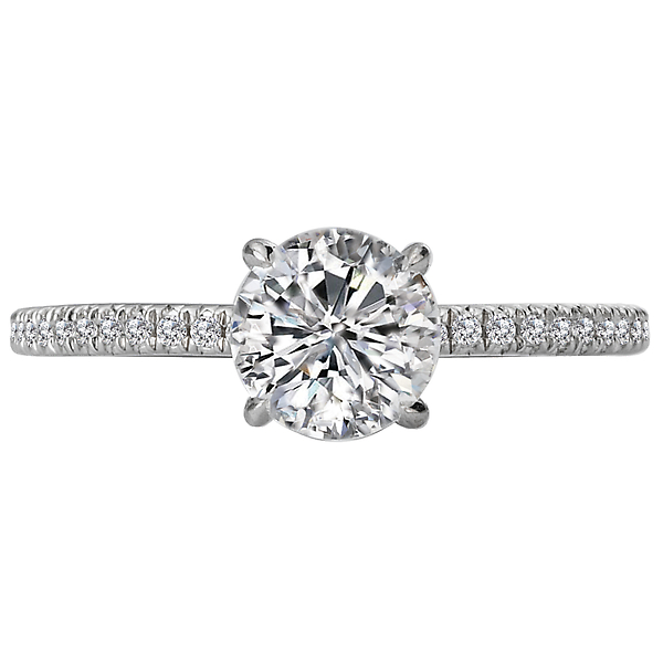 Peg Head Semi-Mount Diamond Ring Image 4 The Hills Jewelry LLC Worthington, OH