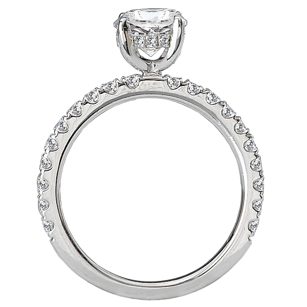 Peg Head Semi-Mount Diamond Ring Image 2 Puckett's Fine Jewelry Benton, KY