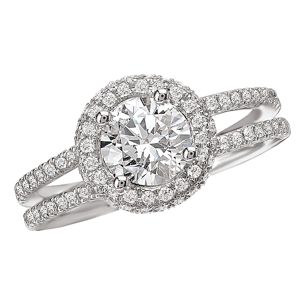 Engagement Rings - Split Shank Diamond Ring