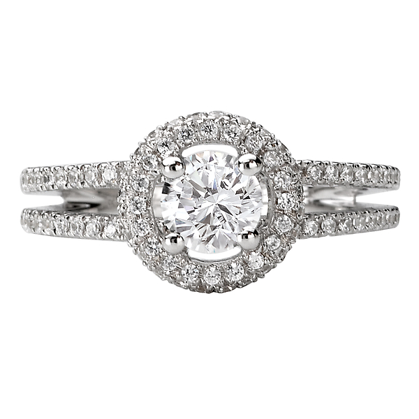 Engagement Rings - Split Shank Diamond Ring - image 4
