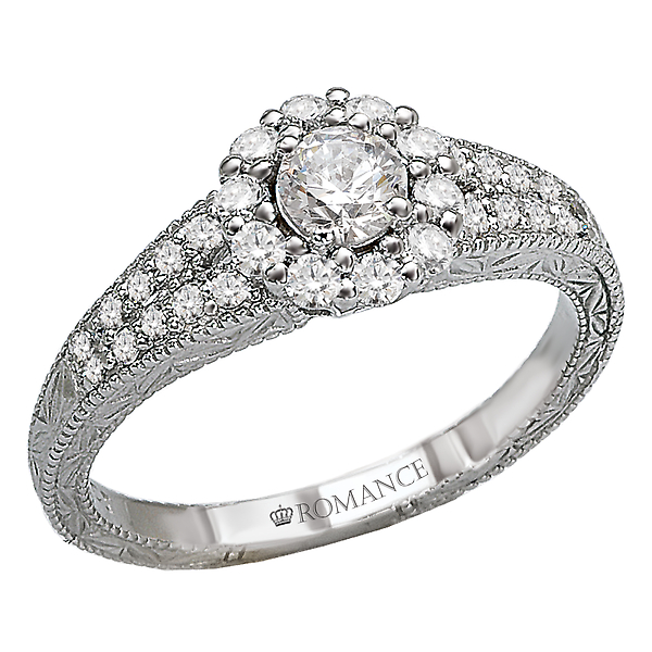 Halo Diamond Ring J. Schrecker Jewelry Hopkinsville, KY