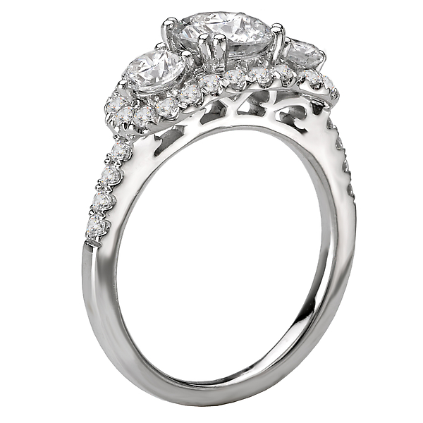 3 Stone Diamond Ring Image 2 J. Schrecker Jewelry Hopkinsville, KY