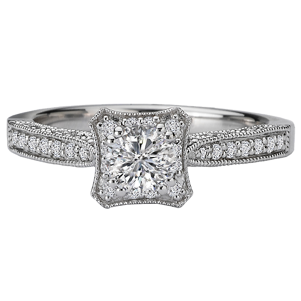 Engagement Rings - Halo Diamond Ring - image 4