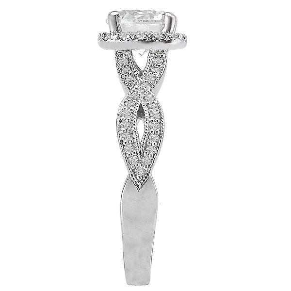 Engagement Rings - Halo Diamond Ring - image 3