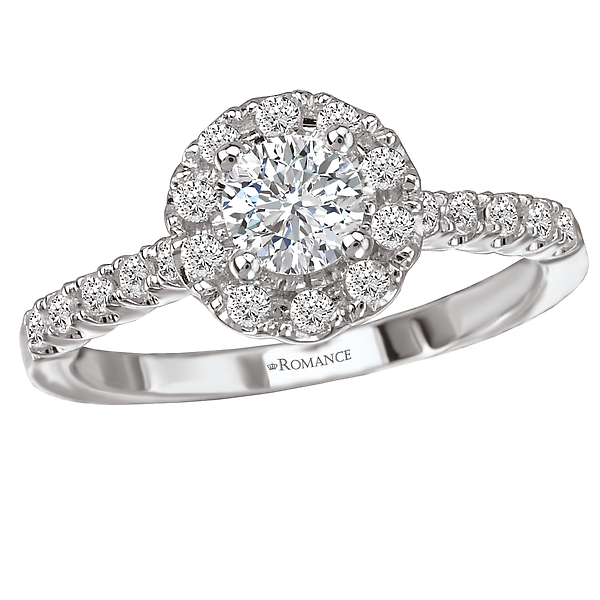 Halo Semi-Mount Diamond Ring Chandlee Jewelers Athens, GA