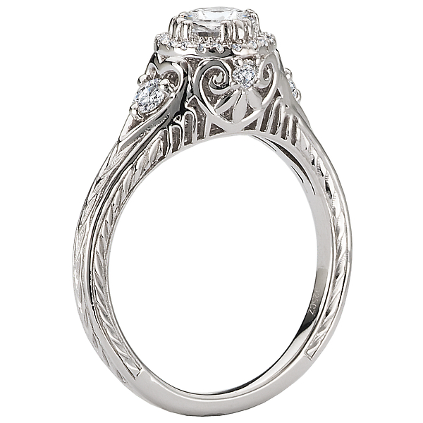 Engagement Rings - Halo Diamond Ring - image 2