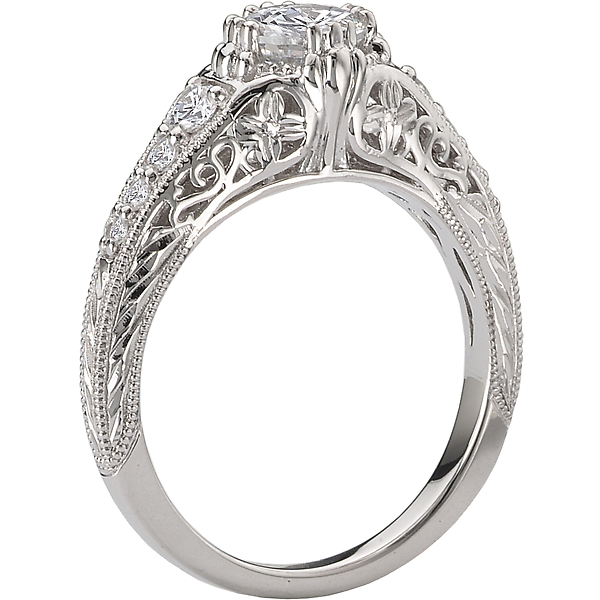 Engagement Rings - Vintage Diamond Ring - image #2