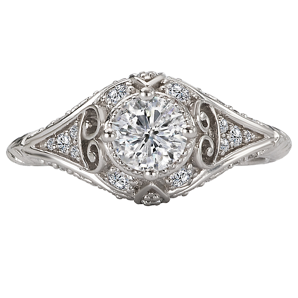Engagement Rings - Classic Diamond Ring - image #4