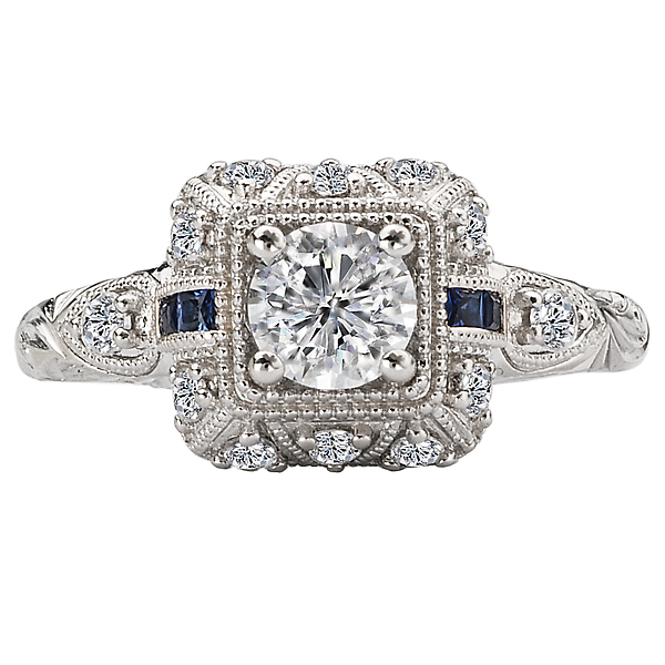 Engagement Rings - Vintage Diamond Ring - image #4