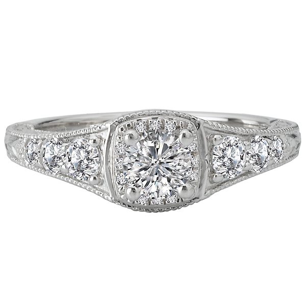 Engagement Rings - Classic Diamond Ring - image #4