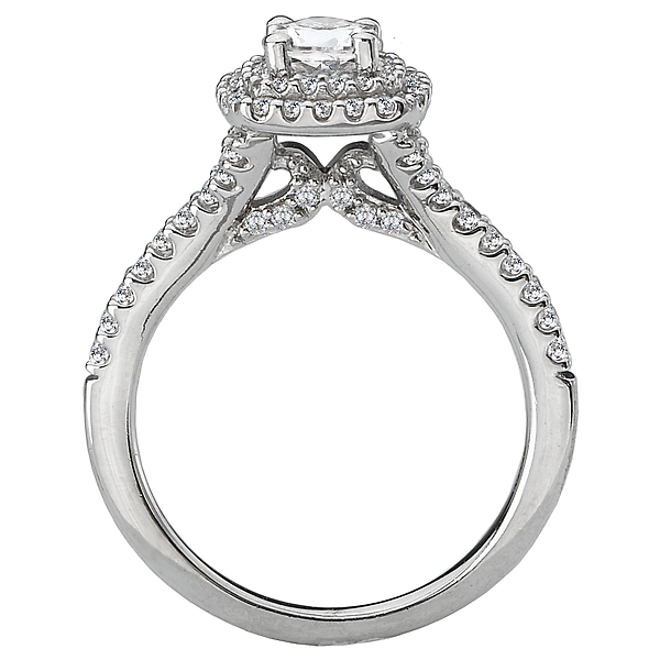 Halo Diamond Ring Image 2 Puckett's Fine Jewelry Benton, KY