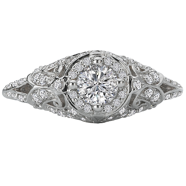 Vintage Semi-Mount Diamond Ring Image 4 The Hills Jewelry LLC Worthington, OH