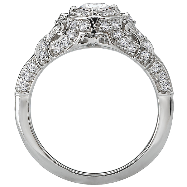 Vintage Semi-Mount Diamond Ring Image 2 James Gattas Jewelers Memphis, TN