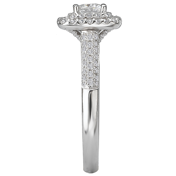 Halo Semi-Mount Diamond Ring Image 3 Chandlee Jewelers Athens, GA