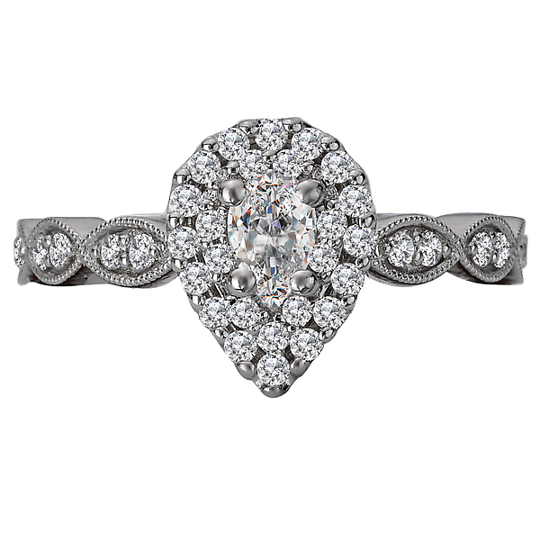Halo Diamond Ring Image 4 D. Geller & Son Jewelers Atlanta, GA