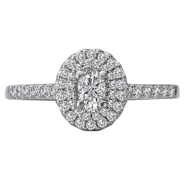 Halo Diamond Ring Image 4 D. Geller & Son Jewelers Atlanta, GA