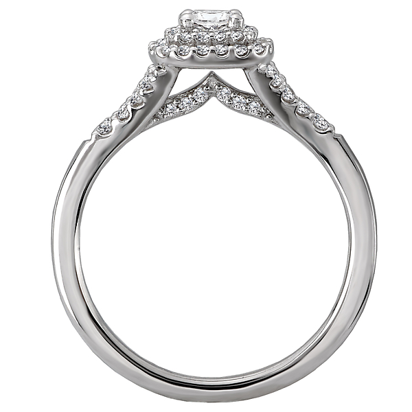Engagement Rings - Halo Diamond Ring - image 2