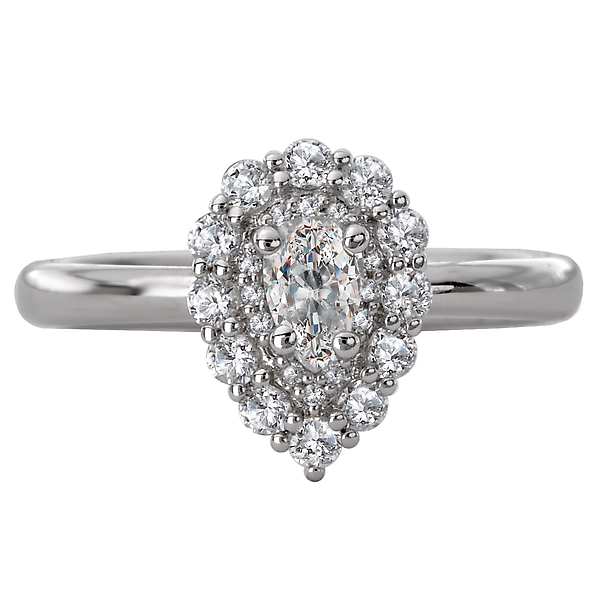 Halo Diamond Ring Image 4 Malak Jewelers Charlotte, NC