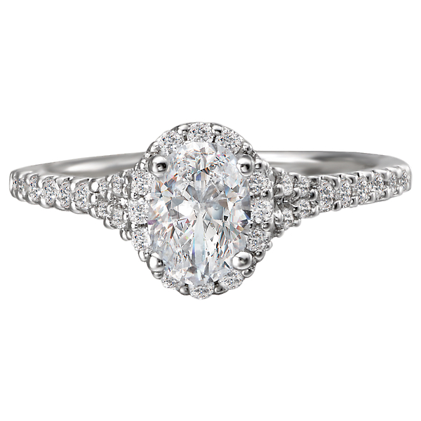 Semi Mount Halo Diamond Ring Image 4 J. Schrecker Jewelry Hopkinsville, KY
