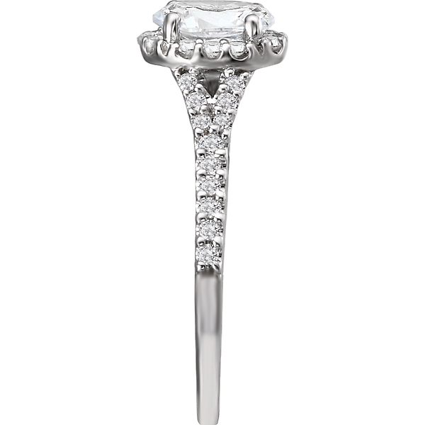 Semi Mount Halo Diamond Ring Image 3 Puckett's Fine Jewelry Benton, KY
