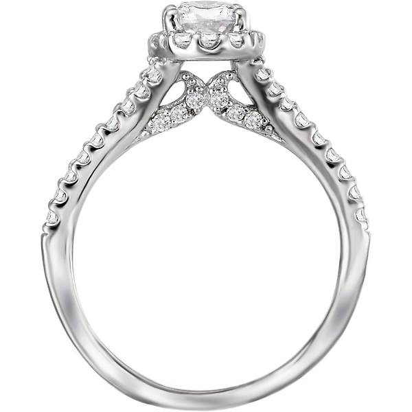 Semi Mount Halo Diamond Ring Image 2 Puckett's Fine Jewelry Benton, KY