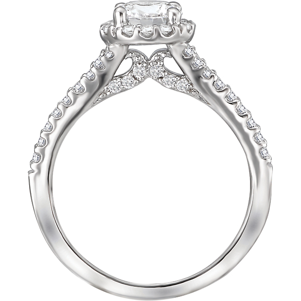 Halo Semi Mount Diamond Ring Image 2 Malak Jewelers Charlotte, NC