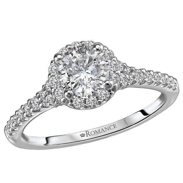 Halo Semi Mount Diamond Ring Malak Jewelers Charlotte, NC