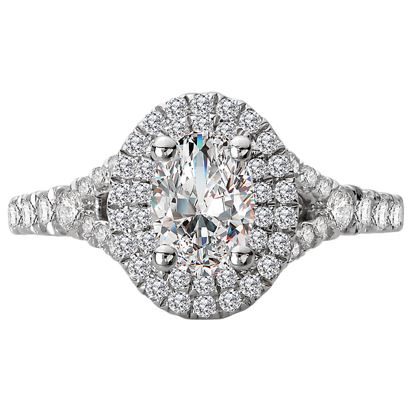 Halo Diamond Ring Image 4 Puckett's Fine Jewelry Benton, KY