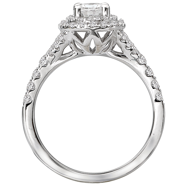 Halo Semi Mount Ring Image 2 Malak Jewelers Charlotte, NC